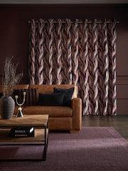 Cortinas revestidas abstratas de veludo com corte de ilhós pesados da coleção Luxe Heavyweight - Imagem 3 de 5
