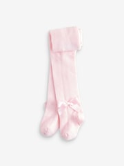 Pinks & Cream Baby Bow Tights 3 Pack (0mths-2yrs) - Image 4 of 6