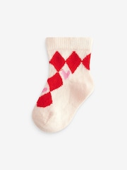 Red/Pink Baby Socks 5 Pack (0mths-2yrs) - Image 1 of 4