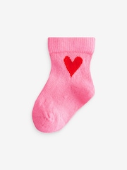 Red/Pink Baby Socks 5 Pack (0mths-2yrs) - Image 2 of 4