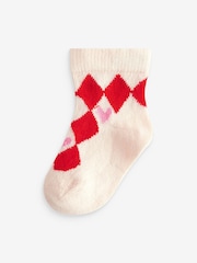Red/Pink Baby Socks 5 Pack (0mths-2yrs) - Image 4 of 4
