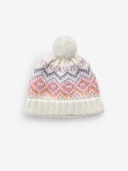 Light Pink Baby Pom Hat (0mths-2yrs) - Image 1 of 2
