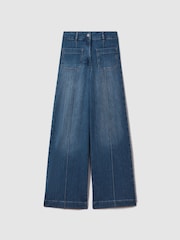 Reiss Kira Jeans mit weitem Bein und Tasche vorn - Bild 2 von 7