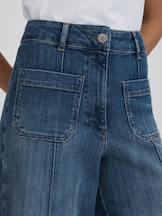 Reiss Kira Jeans mit weitem Bein und Tasche vorn - Bild 4 von 7