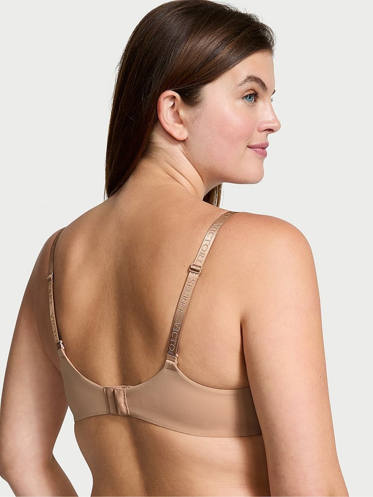Victoria's Secret Praline Nude Logo Strap Non Wired Lightly Lined Bra - Image 2 of 3