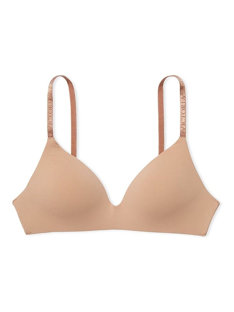 Victoria's Secret Praline Nude Logo Strap Non Wired Lightly Lined Bra - Image 3 of 3