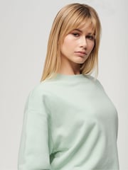 Superdry Mint Green Relaxed Fit Essential Logo Sweatshirt - Image 3 of 5