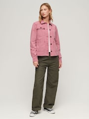 Superdry Pink Four Pocket Chore Jacket - Image 3 of 3