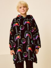 Black Xbox Fleece Hooded Blanket (5-16yrs) - Image 1 of 7
