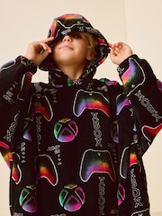 Black Xbox Fleece Hooded Blanket (5-16yrs) - Image 2 of 7