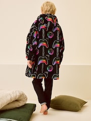 Black Xbox Fleece Hooded Blanket (5-16yrs) - Image 3 of 7