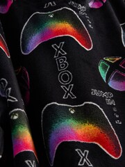 Black Xbox Fleece Hooded Blanket (5-16yrs) - Image 6 of 7