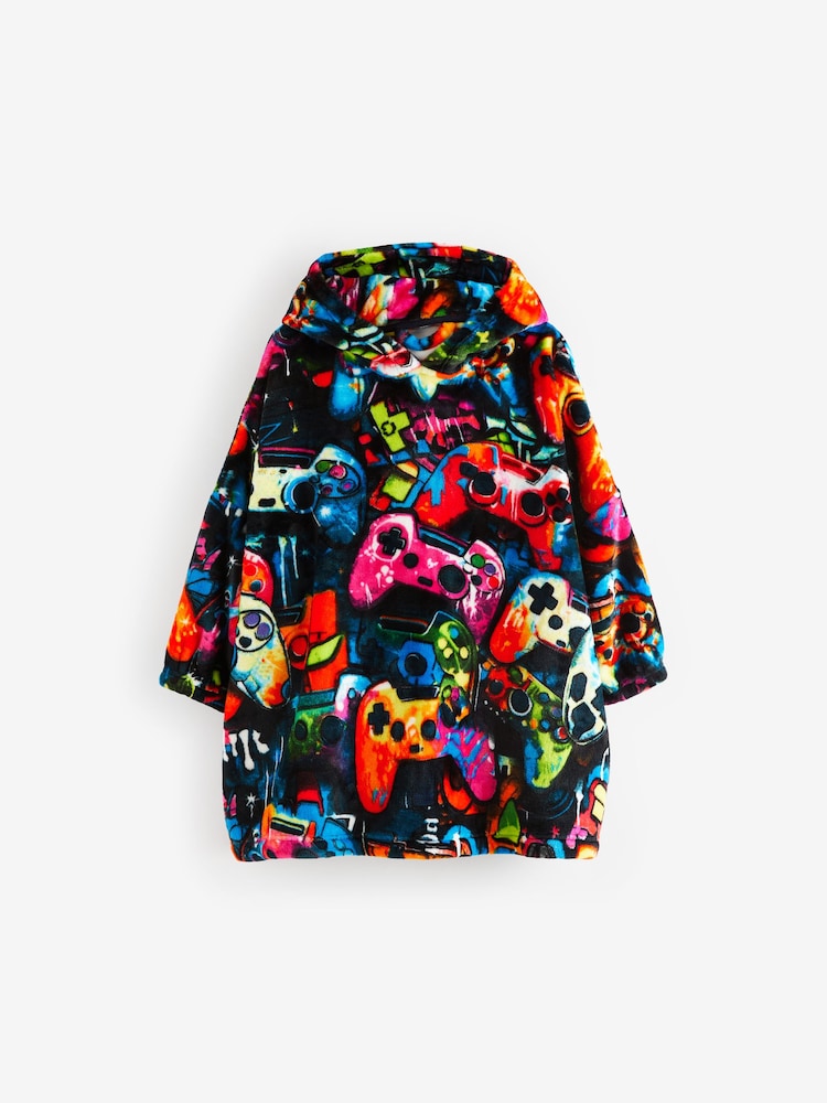 Multi Gamer Fleece Hooded Blanket (3-16yrs) - Image 2 of 4