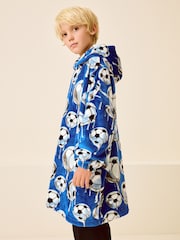 Cobalt Blue Football Fleece Hooded Blanket (3-16yrs) - Image 2 of 7