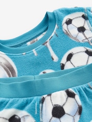 Blue Football Single Soft Touch Fleece With Elastane (3-16yrs) - Image 6 of 6