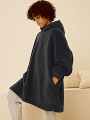 Charcoal Grey Fleece Hooded Blanket (3-16yrs) - Image 3 of 6