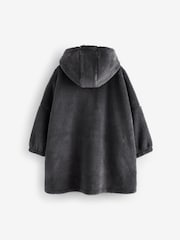 Charcoal Grey Fleece Hooded Blanket (3-16yrs) - Image 6 of 6