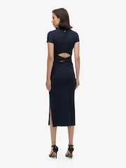Superdry Blue Midi T-Shirt Dress - Image 3 of 6