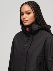 Superdry Black Hooded Embroidered SD Windbreaker Jacket - Image 4 of 4