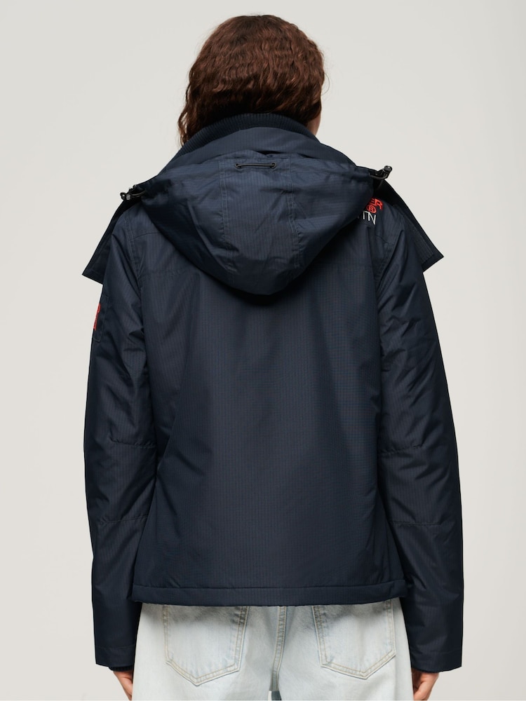 Superdry Blue Hooded Mountain Windbreaker Jacket - Image 2 of 6