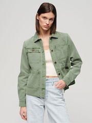 Superdry Green Four Pocket Chore Jacket - Image 1 of 6