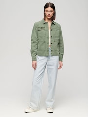 Superdry Green Four Pocket Chore Jacket - Image 3 of 6