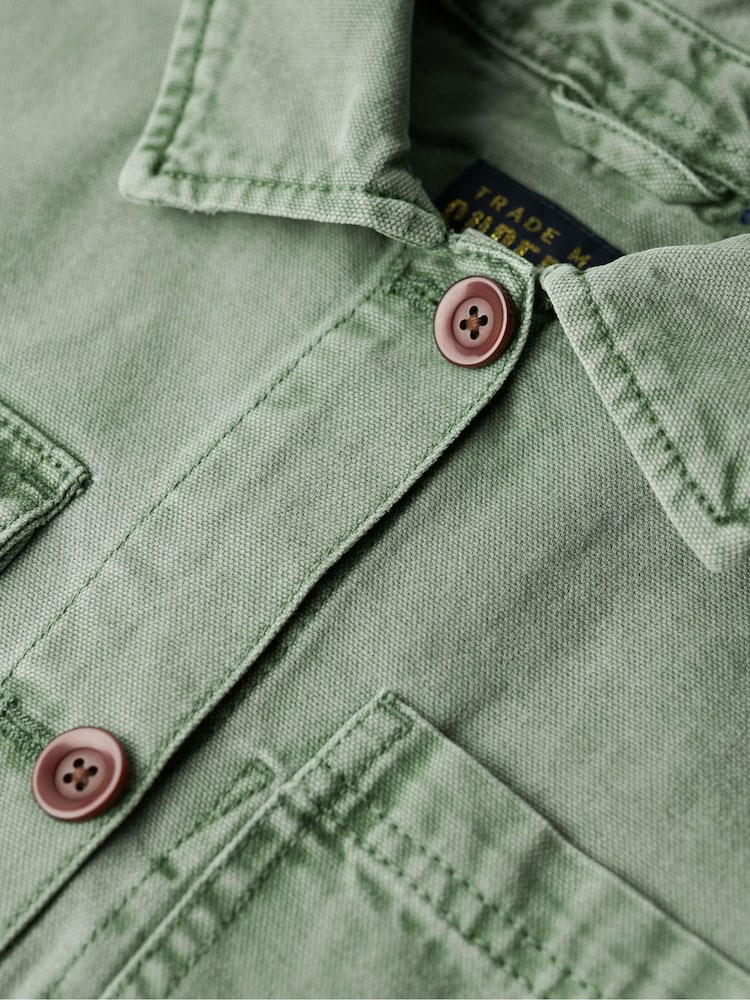 Superdry Green Four Pocket Chore Jacket - Image 6 of 6