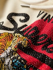 Superdry Brown Tokyo Vintage Logo Graphic Hoodie - Image 5 of 6