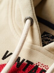 Superdry Brown Tokyo Vintage Logo Graphic Hoodie - Image 6 of 6
