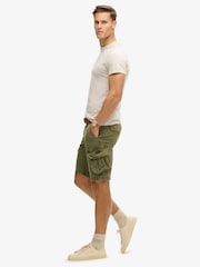 Superdry Green Core Cargo Relaxed Fit Shorts - Image 2 of 6