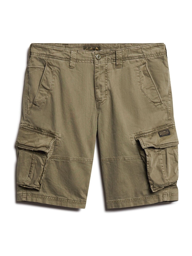 Superdry Green Core Cargo Relaxed Fit Shorts - Image 5 of 6