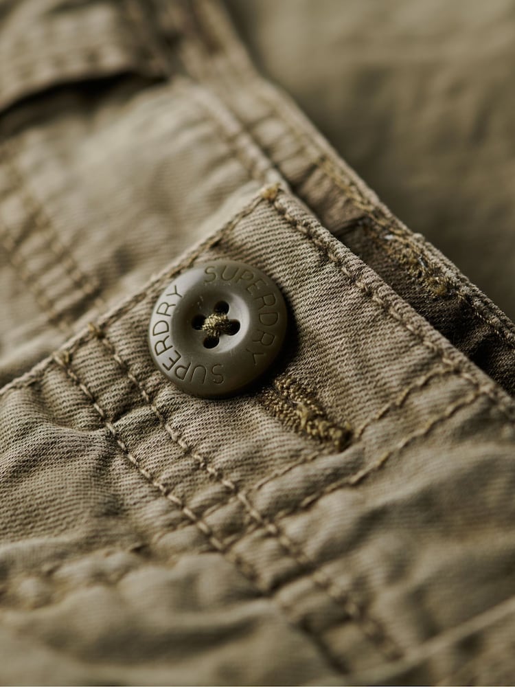 Superdry Green Core Cargo Relaxed Fit Shorts - Image 6 of 6