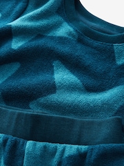 Navy Blue Star Single Soft Touch Fleece With Elastane Pyjamas (9mths-12yrs) - Image 7 of 9