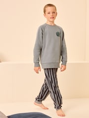 Cobalt Blue Cosy Fleece Pyjamas (3-16yrs) - Image 1 of 8