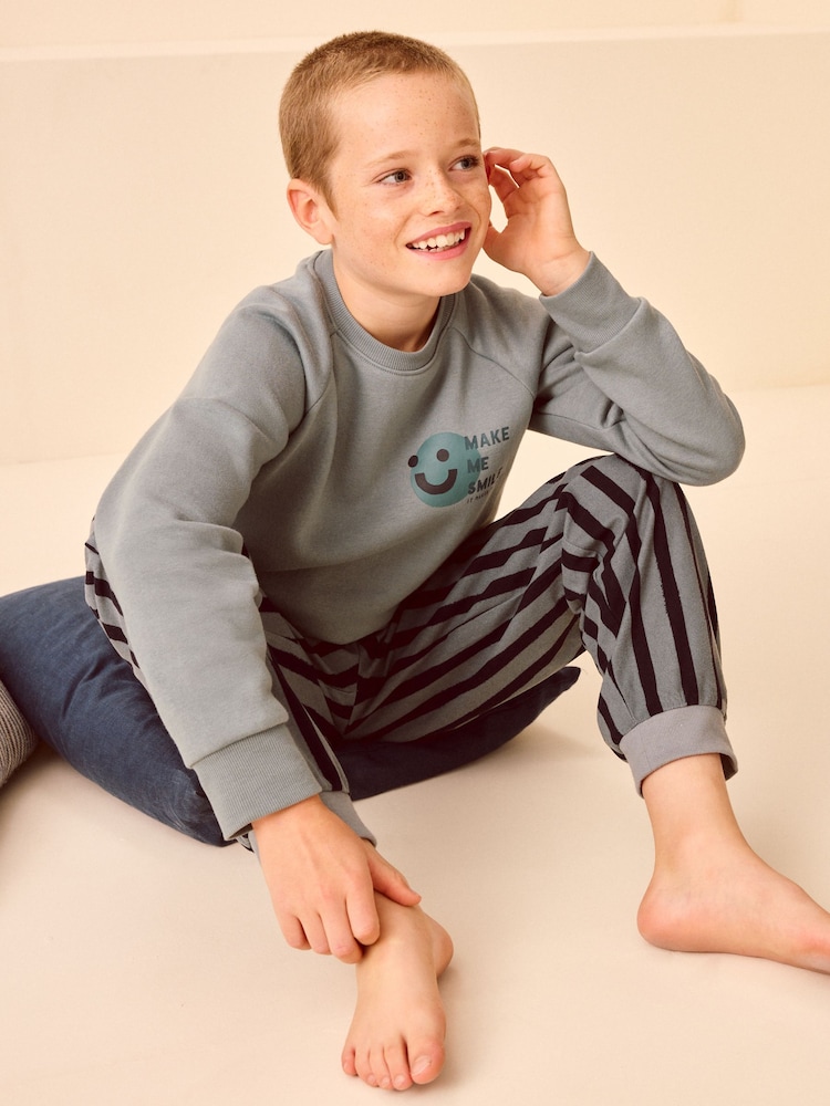Kobaltblau - Kuscheliger Pyjama aus Fleece (3 bis 16 Jahre) - Bild 2 von 8 Kobaltblau - Kuscheliger Pyjama aus Fleece (3 bis 16 Jahre) - Bild 2 von 8