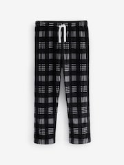 Blue/Black Check Fleece Pyjama Bottoms 2 Pack (3-16yrs) - Image 6 of 9