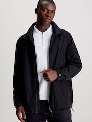 Calvin Klein Black Nylon Hooded Wind Jacket - Image 1 of 5