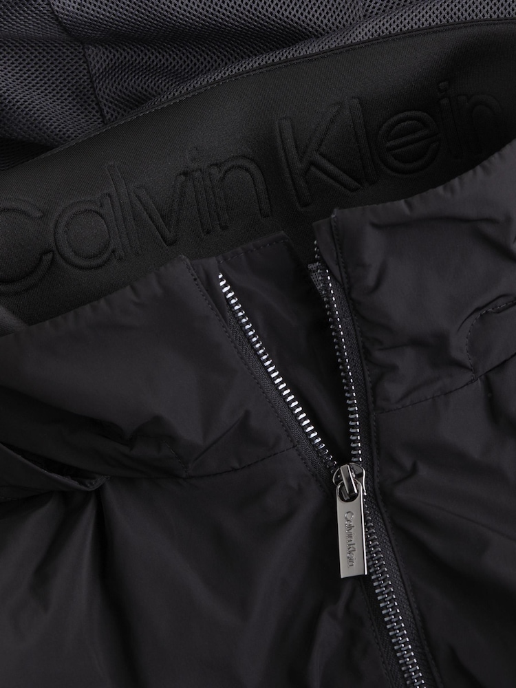 Calvin Klein Black Nylon Hooded Wind Jacket - Image 5 of 5