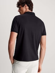 Calvin Klein Black Zip Polo Shirt - Image 2 of 4