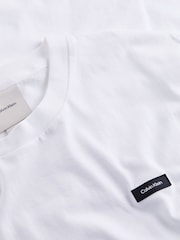 Calvin Klein White 100% Cotton Comfort Fit T-Shirt - Image 6 of 6