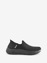 Skechers Black Mens Go Walk Slip In Trainers - Image 1 of 6