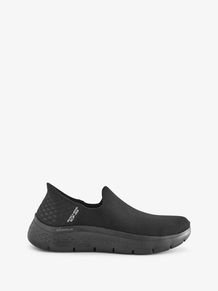 Skechers Black Mens Go Walk Slip In Trainers - Image 1 of 6
