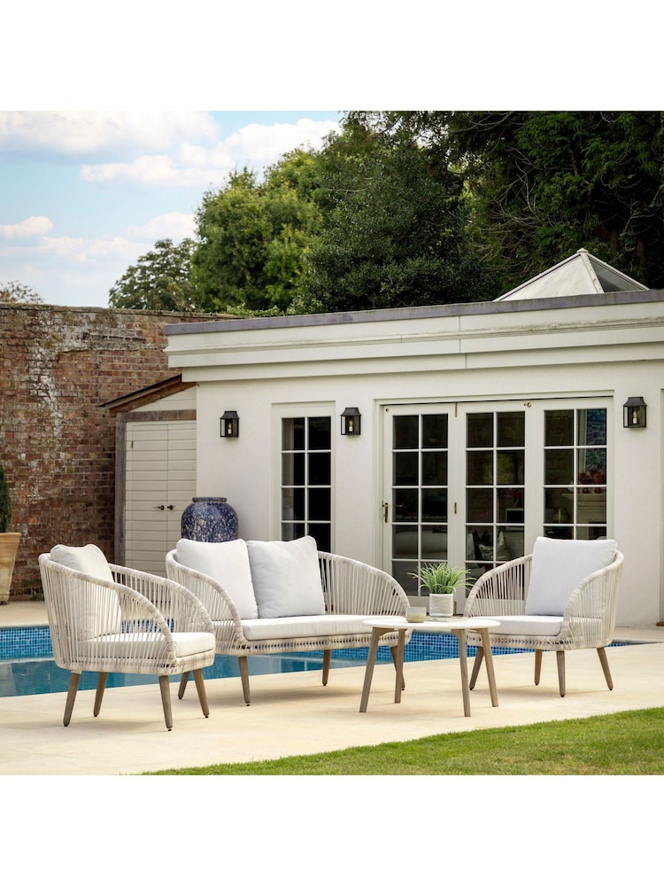 Gallery Home Natural Barker Garden Lounge Set - Image 1 of 6