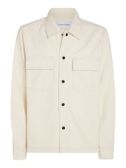 Calvin Klein Cream 100% Cotton Denim Overshirt - Image 4 of 6