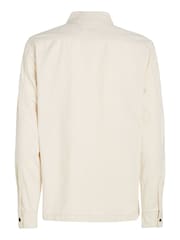 Calvin Klein Cream 100% Cotton Denim Overshirt - Image 5 of 6