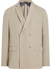 Calvin Klein Natural Linen Double Breasted Blazer - Image 1 of 2