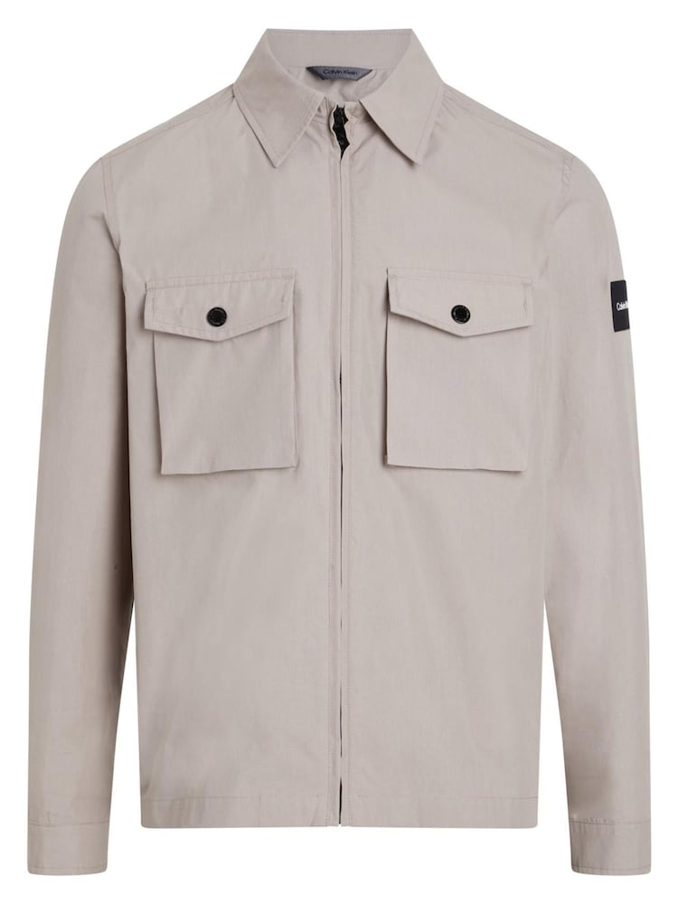 Calvin Klein Brown Light Shirt Jacket - Image 1 of 2