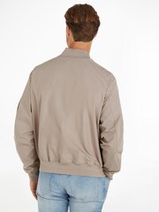 Calvin Klein Brown Nylon Bomber Jacket - Image 4 of 6