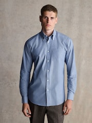 Barbour® Blue Regular Fit 100% Cotton Shirt - Image 1 of 9