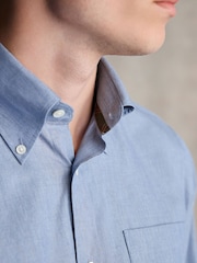 Barbour® Blue Regular Fit 100% Cotton Shirt - Image 4 of 9